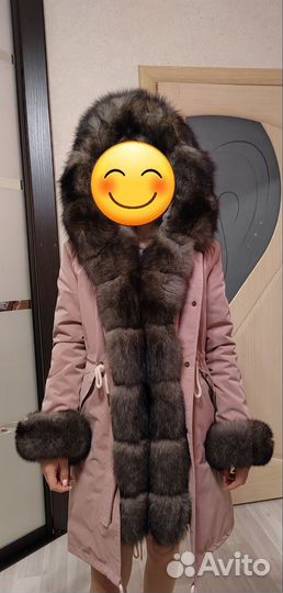 Парка с натуральным мехом 42 44