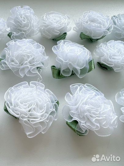 Цветочки для творчества из ткани