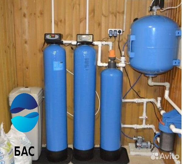 Система очистки воды от железа, марганца, жесткост
