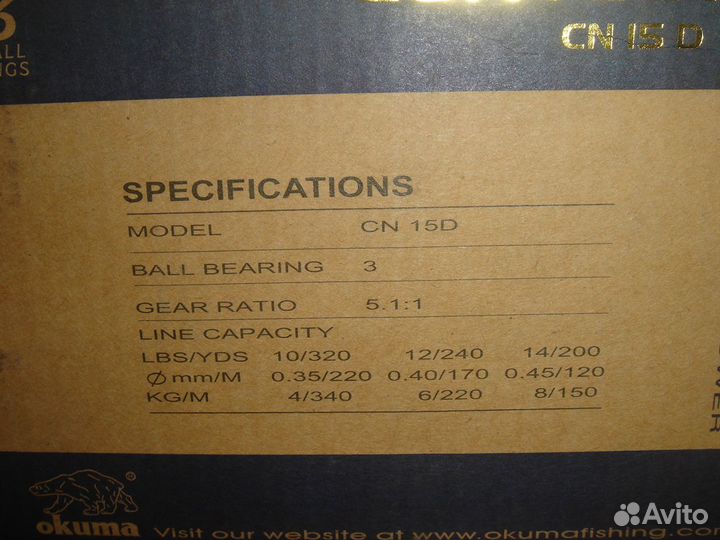 Катушка okuma Convector CN 15D