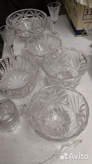Вазочки, хрусталь