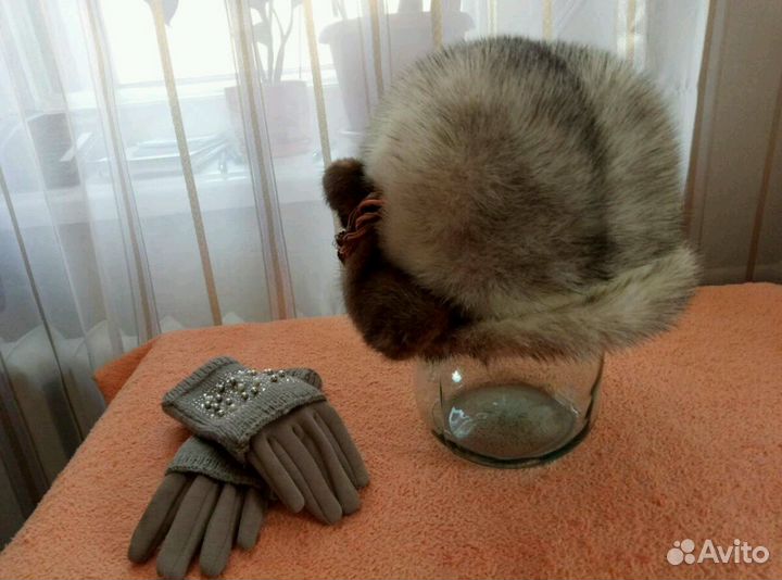 Шапка норковая новая