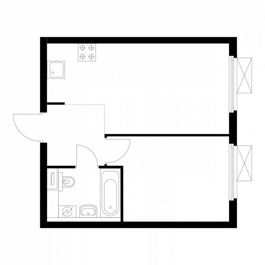 1-к. квартира, 36 м², 28/28 эт.