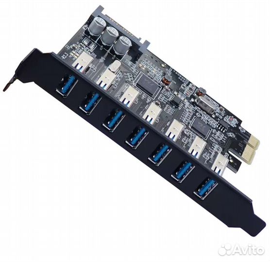 Адаптер USB 3.0 Pci-e на 7 портов