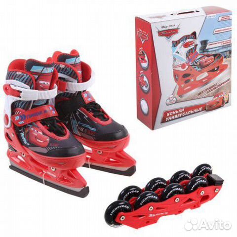 Ролики раздвижные 29-32 р., 2 в 1 лучшие хар-ки