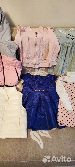 Огромный пакет одежды на девочку 104-110