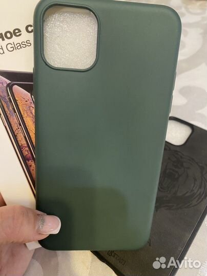 Защитное стекло и чехлы iPhone 11 pro max