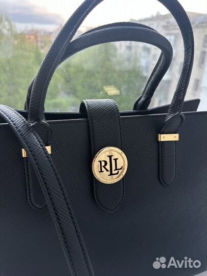 Черная сумка Tote от Ralph Lauren