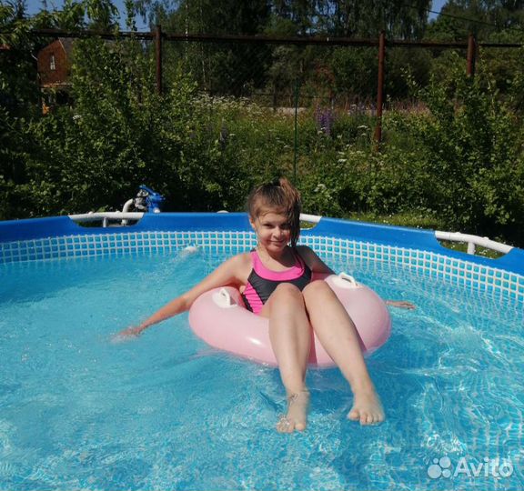 Каркасный бассейн intex бу