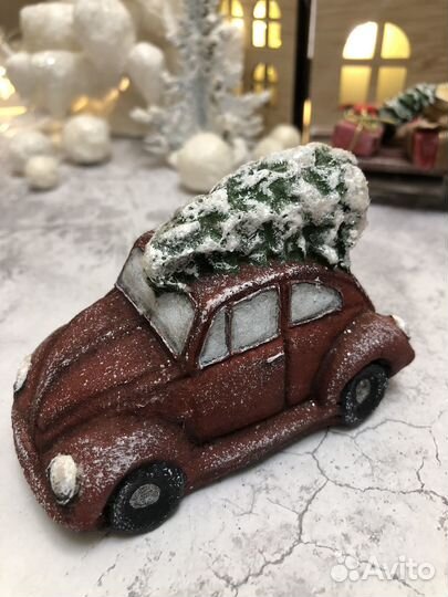 Ёлочная игрушка - ретро машинка