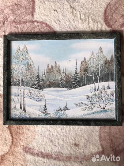 Картина из сибайской яшмы