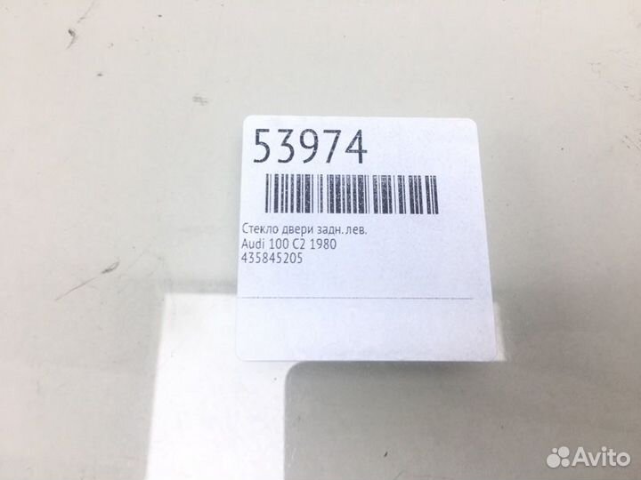 Стекло двери заднее левое Audi 100 C2 1980