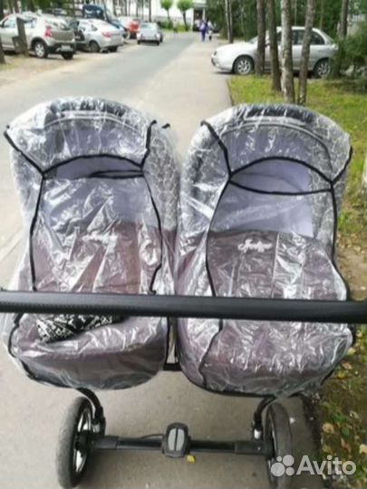 Прогулочная коляска для двойни бу