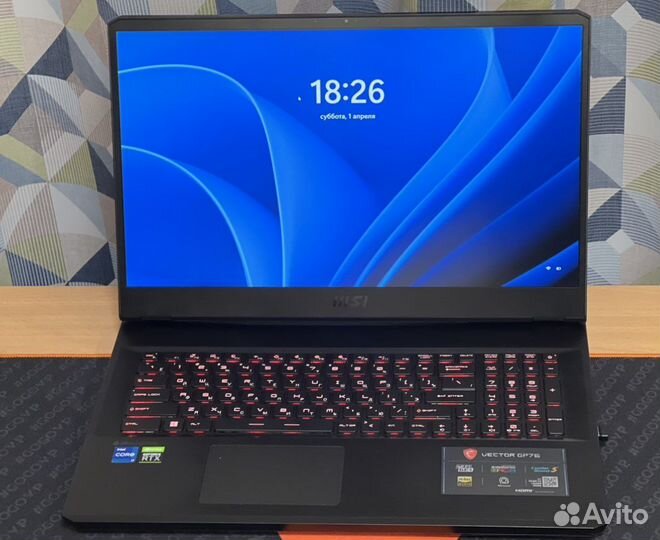 Игровой ноутбук Msi vector 17.3 3070ti 150-Watt
