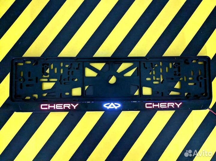 Номерная рамка c вашим логотипом и дизайном