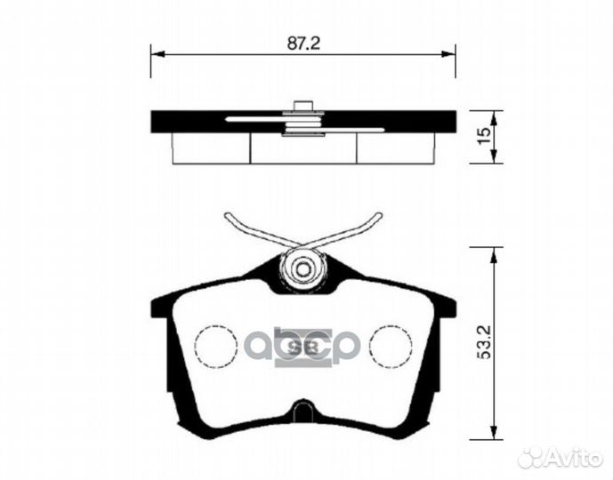 Колодки тормозные задние SP1635 Sangsin brake