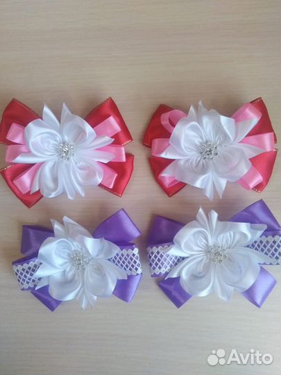 Бантики, заколки, резиночки ручной работы