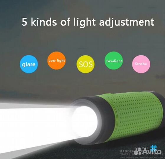 Фонарь динамик велосипедный