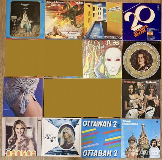 Виниловые пластинки рок фолк романсы и др