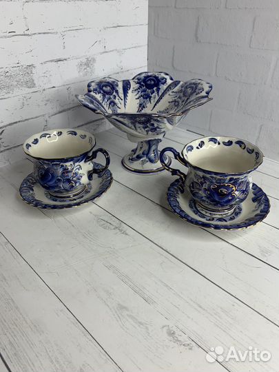 Чайный набор гжель авторская