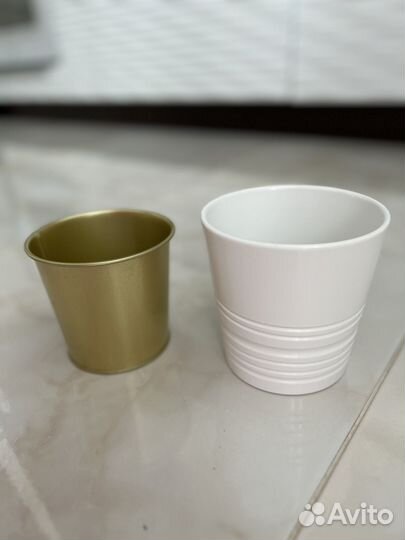 Кашпо / Горшок керамический и металлический IKEA