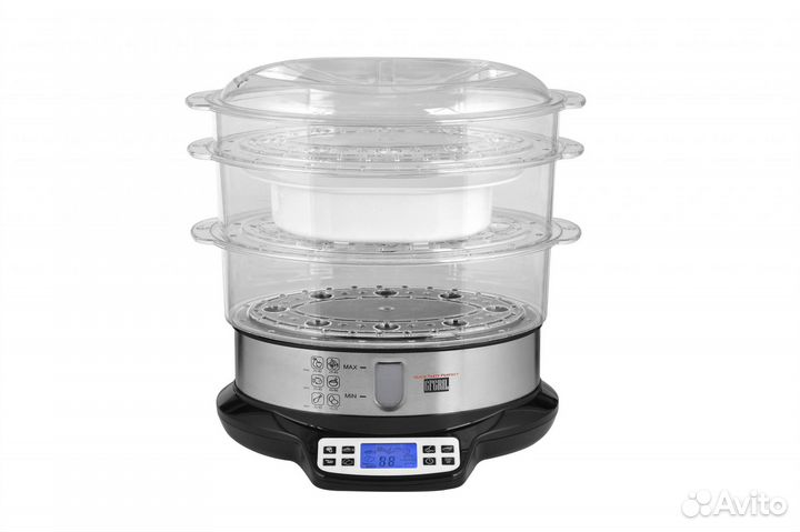 Пароварка gfgril GFS-7DSS, 9 л, чаша для риса