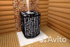 Печь для бани Сибирский утёс-20 лп Профи Панорама