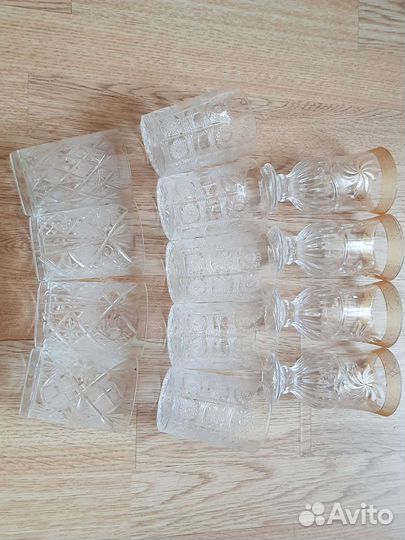 Стаканы хрусталь Чехия