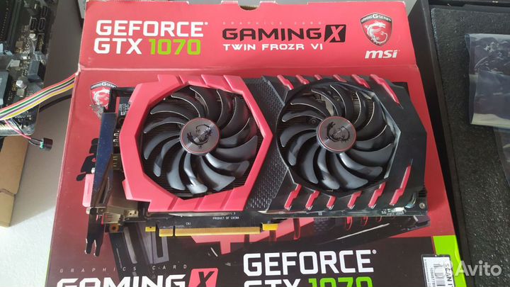 Видеокарта MSI GeForce GTX 1070 gaming X 8192MB