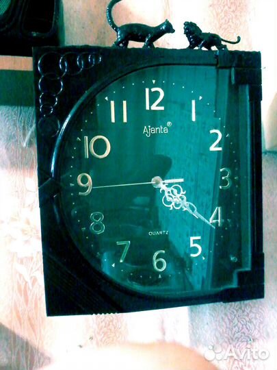 Часы на батарейке, настенные, с фигурками