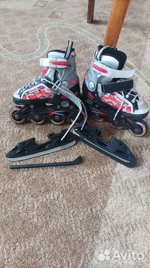 Коньки детские раздвижные