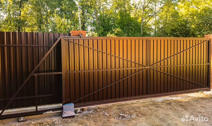 Откатные ворота по договору