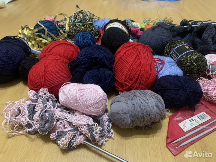 Пряжа нитки для вязания рукоделие пакетом