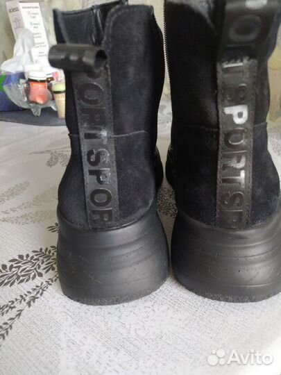 Сапоги женские натуральная кожа 39