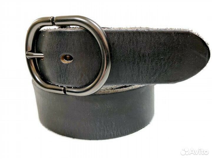 Ремень кожаный Премиум 978 black