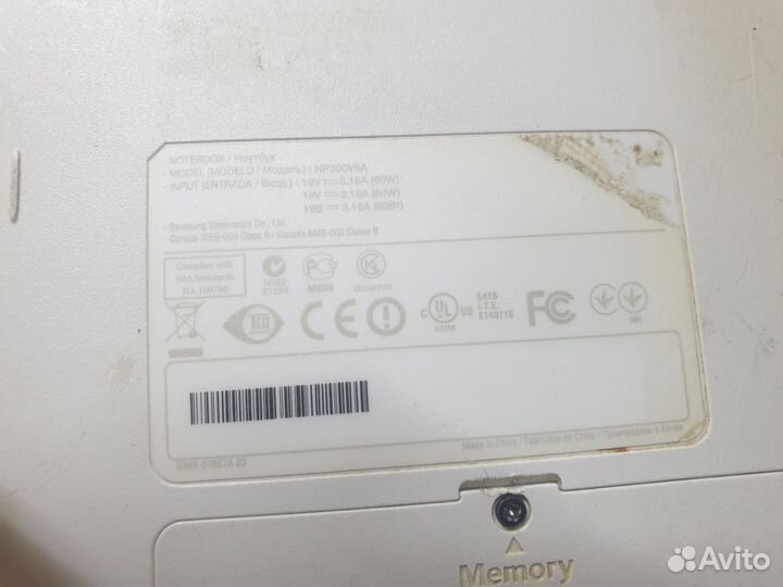 Ноутбук samsung np300v5a
