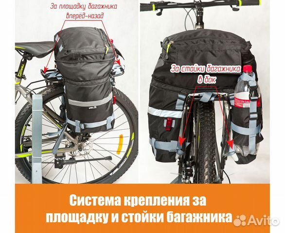 Велорюкзак на багажник Course велоштаны