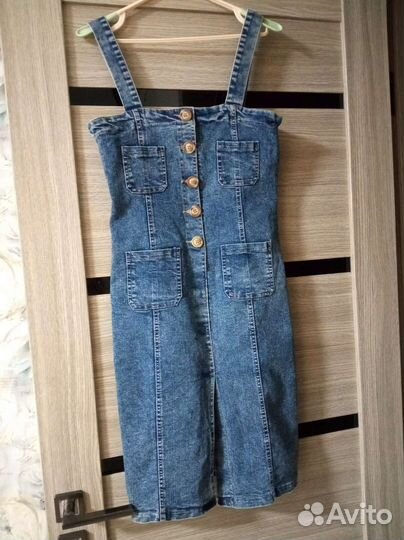 Джинсовый сарафан 42 44