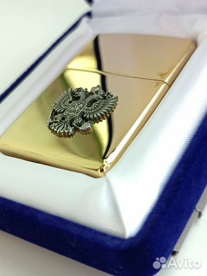 Zippo 254B Reg High Polish Brass оригинал