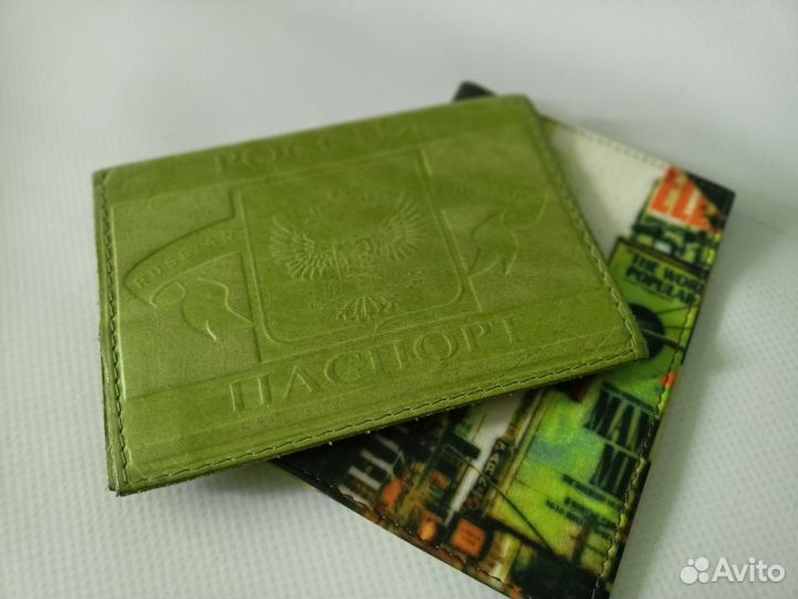 Обложка на паспорт натуральная кожа