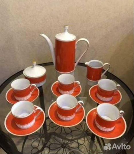 Кофейный сервиз гдр Volkstedt. Фарфор