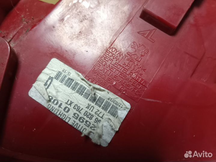Левый задний фонарь пежо 308 универсал