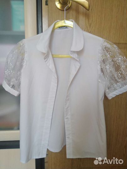 Блузка белая школьная