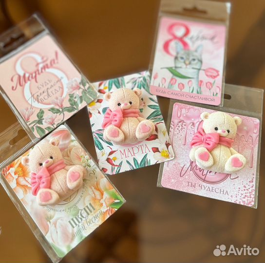 Мыло ручной работы. Подарок. Сувенир. Мишка