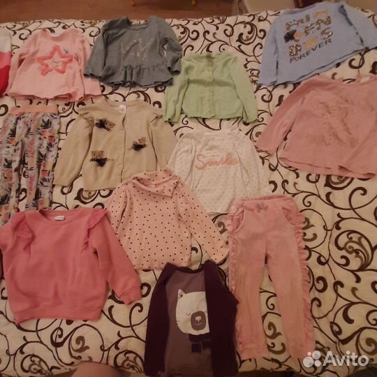 Вещи пакетом 80-86 на девочку