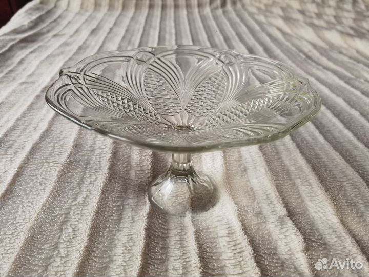 Ваза для фруктов на ножке СССР