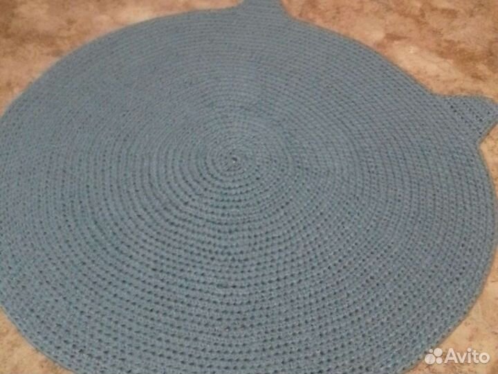 Детский коврик вязаный