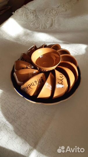 Маленькие розеточки, чайная пара, лимонница