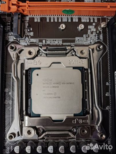 Комплект Мать X99+проц 2670V3 (12 ядер) +DDR4 16Gb
