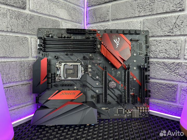 Материнская плата asus rog strix z370-h